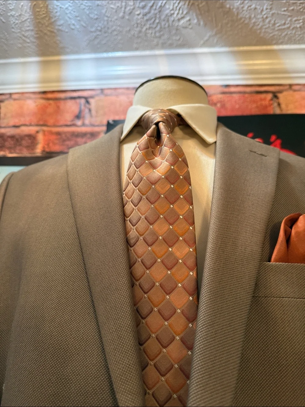 Lauren Ralph Lauren Taupe-Brown Sport Coat Blazer